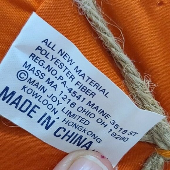 Main Joy Limited Fabric Pumpkin Halloween Fall Dec - Picture 9 of 9